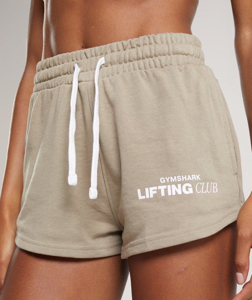 Women's Gymshark Social Club Shorts Beige | CA DA7586